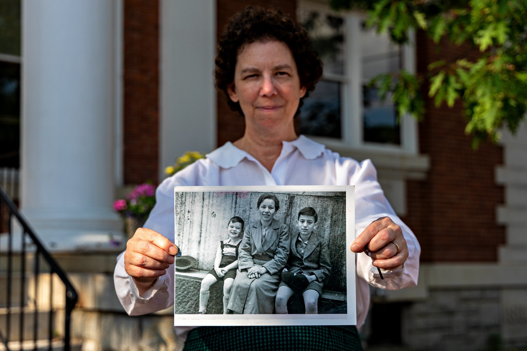 Cynthia Seckler shares a family photo of her father with his aunt and cousin.