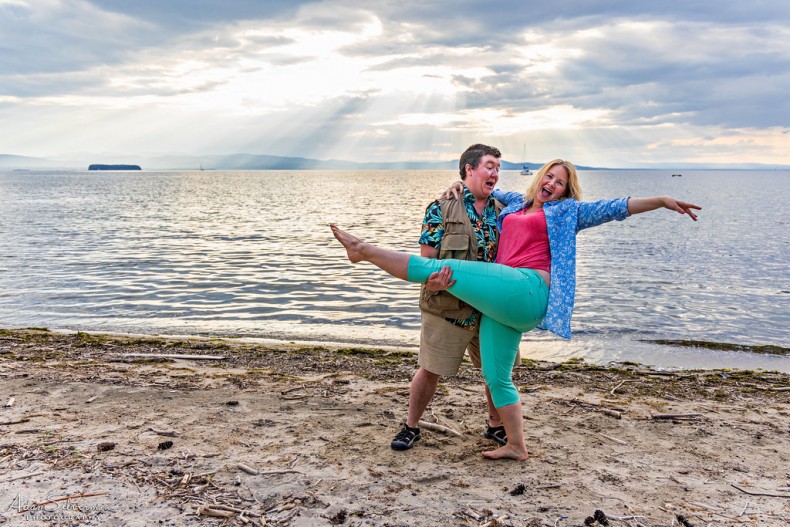 Roya Millard as Bill Austin, with Heidi Lauren Duke as Rosie.